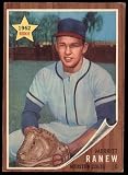1962 Topps #156 NRM Merritt Ranew Houston Colt 45s (Baseball Card) (Normal Tint) VG/EX Colt 45s