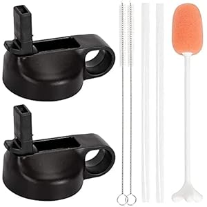 Y.Lin Stro Deksel voor Hydro Flacon Brede Mond, Stro Deksel voor Hydroflask Brede Mond 18 32 40 oz, Top Stro Cap voor 18oz 32oz 40oz Hydroflask Brede Mond