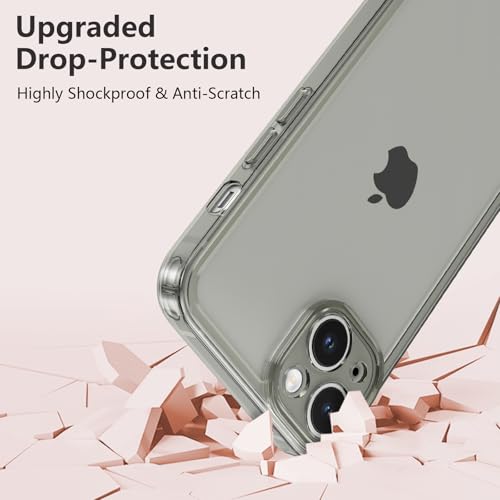 Coque iPhone 15 Plus antichoc protège des chutes silicone gris