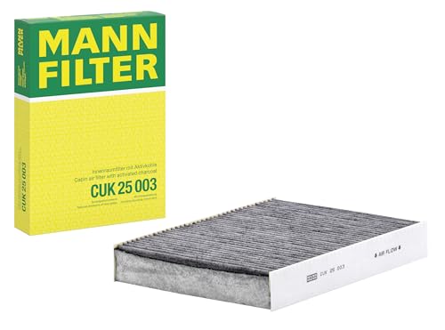 MANN-FILTER Filtro aria cabina CUK 25 003 / Dimensioni (mm): A = 250; B = 180; H = 35 / Filtro Alta Qualità di Primo Equipaggiamento