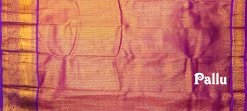 Image of VFCollections Women's Traditional Handloom Kanchipuram Silk Pure Pattu Sarees | Rich Zari Woven Design | Bridal Saree | Unstitched Blouse