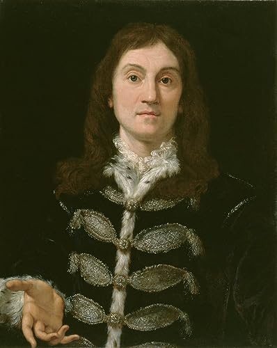Tableau portrait d'homme Battista Gaulli pour habiller un grand mur vide de chambre