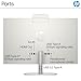 HP 27 inch All-in-One Desktop PC, FHD Display, AMD Ryzen 7 7730U, 32 GB RAM, 1 TB SSD, AMD Radeon Graphics, Windows 11 Home, 27-cr0012 (2024)