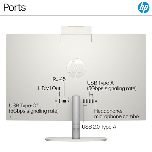 HP 27 inch All-in-One Desktop PC, FHD Display, AMD Ryzen 7 7730U, 32 GB RAM, 1 TB SSD, AMD Radeon Graphics, Windows 11 Home, 27-cr0012 (2024) by HP - Image 8