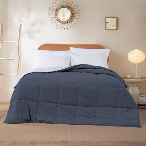 Image of Modern Threads Down Alternative Reversible Comforter Denim /Cloud Blue California King