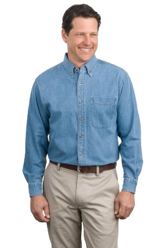 Port Authority Long Sleeve Denim Shirt S600