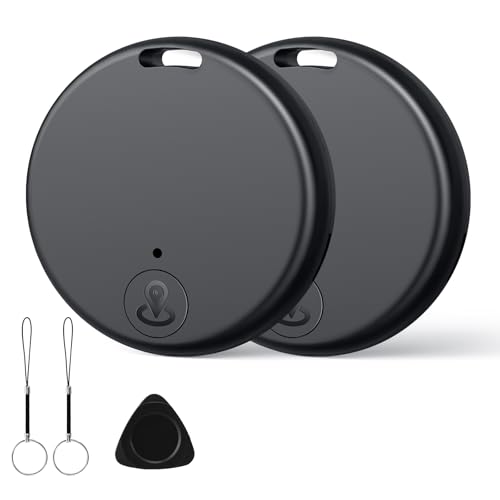 Mexgcom Smart Tracker, Koffer Tracker kompatibel mit Apple Wo ist APP (nur iOS), Keine Distanzgrenze, Bluetooth Tracker für Gepäck/Taschen/Koffer, Batterielebensdauer EIN Jahr(2PCS)