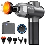 BOB AND BRAD C2 Plus Massage Gun with Heat, Deep Tissue Percussion Massager Gun, Muscle Massager, Electric Back Massagers for Professional Athletes Home Gym