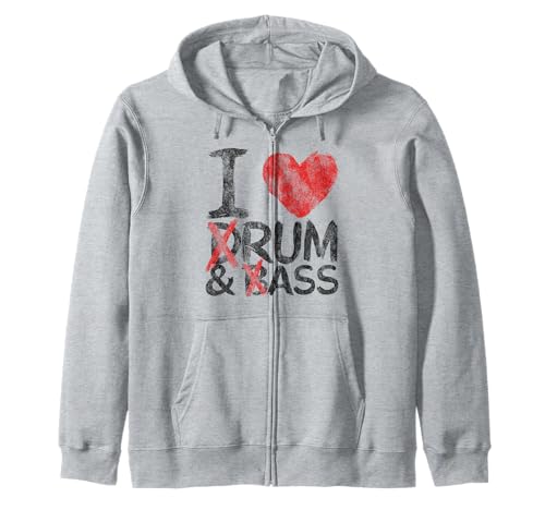 I Love Drum And Bass Rum & Ass Vintage Sweat à Capuche