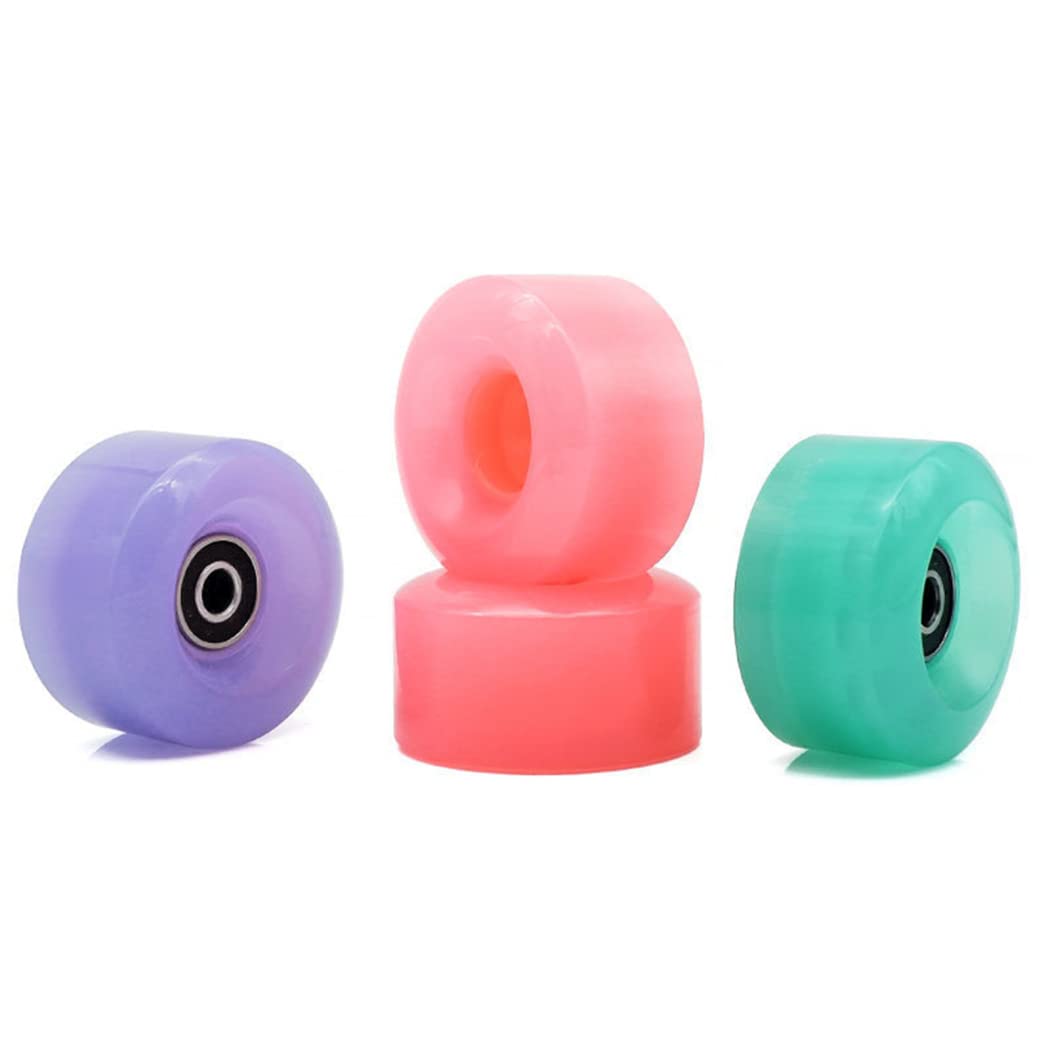 TGHY Lot de 8 Roues de Skateboard Roues de Patin à roulettes Quad Roller Skate RouesPour Double Rangée Patinage Et Skateboard 32mm x58 mm avec roulements ABEC-9,Rose TGHY Lot de 8 Roues de Skateboard Roues de Patin à roulettes Quad Roller Skate RouesPour Double Rangée Patinage Et Skateboard 32mm x58 mm avec roulements ABEC-9,Rose
