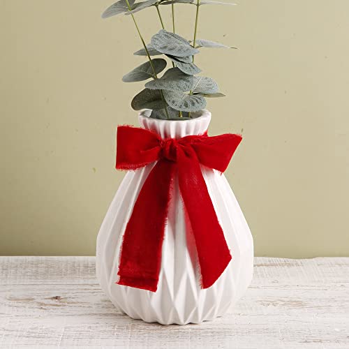 Velvet Ribbon For Gift Wrapping - Keypan Red Handmade Fringe Ribbons For Crafts Bouquet Wedding Decorations 2 Rolls 1 1/2 Inch X 2 Yd (4 Yards Total) #TOP4