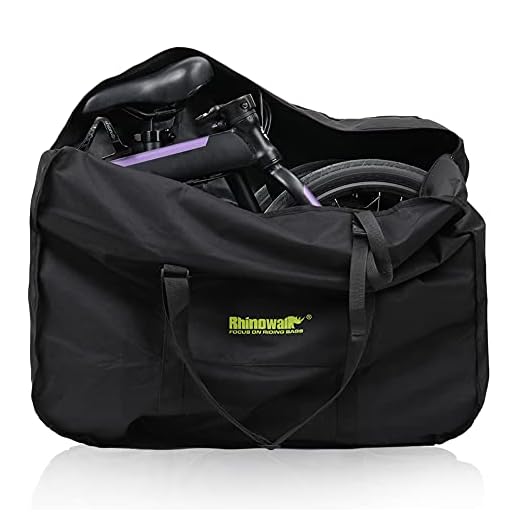 BAIGIO Bolsa Transporte Almacenamiento para Bicicleta 20" Bolsa Plegable Portabicicletas Fundas para Bicicletas Impermeable,Bolsa de Equipaje de Bicicleta de Montaña para Viaje (Negro)