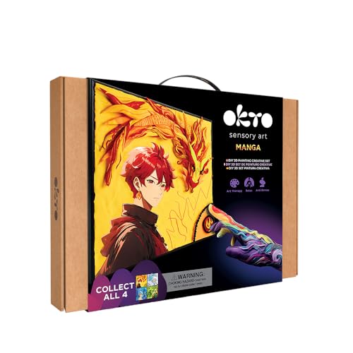 OKTO Manga Fire kit de peinture 3D pour décorer votre chambre