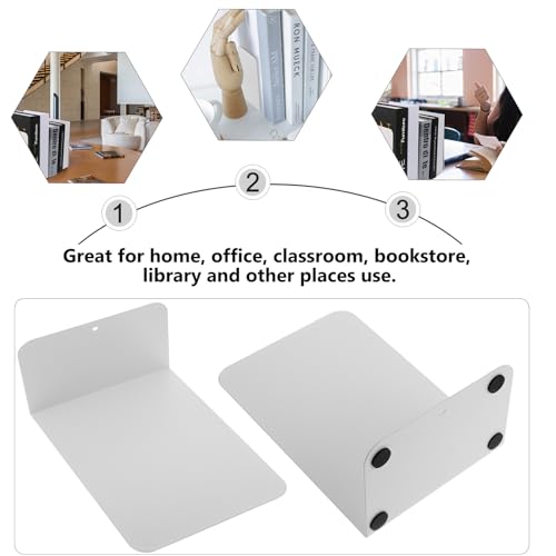 Supports de bureau en métal serre-livres simples et range-revues compacts - 5