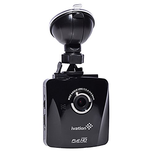 Ivation S18 Car Dash Cam 1080P Hd Video & Audio Recorder, Wide Angle Multi-Glass Lens W/Infrared Filter, Motion Detection, G-Sensor, Low Light Wdr/Hdr Dashcam, Best Dashboard Camera For Car & Truck #TOP21