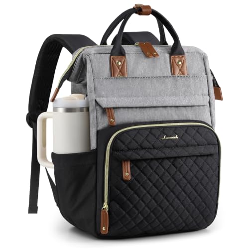 Image of LOVEVOOK Laptop Backpack Women Quilted Teacher Nurse Work Backpack Purse