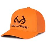 Realtree Trucker Hat, Mesh Back, Adjustable, Hunting Hat for Men, One Size, Blaze Orange