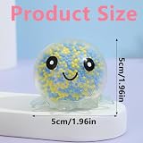 JAWUZ 4 Stück Stressball Octopus Leuchtendes,Antistress Spielzeug,Squishy Anti Stress Bälle,Für Adhs,Partytüten Füllstoff Stressabbau Spielzeug Für Weihnachten