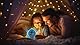 Lexibook, Disney Stitch, My Educational Nightmate, Alarm Clock, Night Light, Dawn Similator and Storyteller, with Mains Cable, Blue, RLT100D