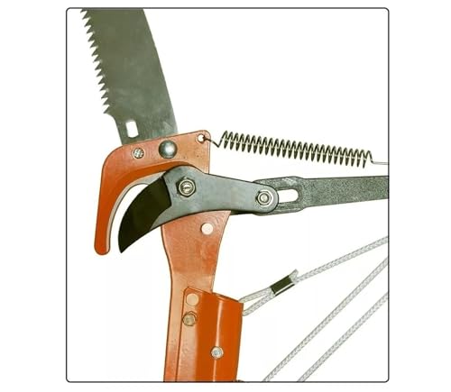 Telescopic Garden Tree Pruner Branch Cutting Lopper Aluminium Extendable Pole Long Reach Branch Leaves Tree Trimming and Pruning Forestry Yard Garden Patio Cutter (Telescopic Pruner Saw) - Image 3