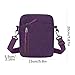 Messenger Bag, Crossbody Bag Men, Casual & Fashionable, Waterproof Light Nylon, Organized & Spacious Storage, Daily Use (Purple)