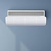 Richolyn 98cmX27cm Viento para Aire Acondicionado Deflector Aire Acondicionado Deflector Aire Acondicionado Interior para Todos Los Sistemas Aire Acondicionado Montados En La Pared