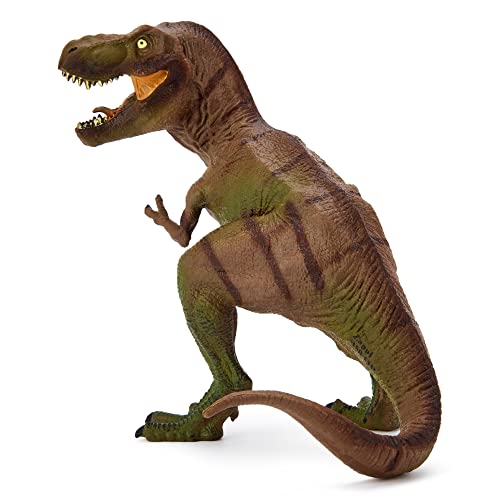 Zappi Co Childrens T-Rex Green/Black Dinosaur Figure Toy (17cm High) Realistic Detailed Dino Collection for Kids - Image 2