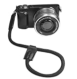 [La Tonsai] カメラ用 リストストラップ 落下防止 アーム ハンド ロープ ストラップ 長さ調節可能 一眼レフ/ミラーレス/コンパクト CR-WS (BLACK)
