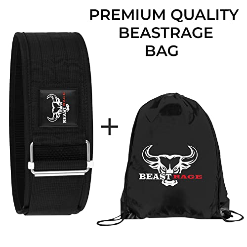 Beast Rage Gewichthebergürtel Auto Lock Trainingsgürtel Krafttraining Fitness Powerlifting Gepolsterter Fitnessstudio Bodybuilding Gürtel Männer & Frauen Kreuzheben Workout