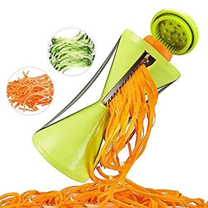 SHIHORI Spiral Vegetable Slicer Pasta Noodle Spaghetti Maker, Spiral Slicer Salad Maker for Kitchen, Vegetables Cutter Slicer, Noodels Maker, Veggies Such as Zucchini, Carrot, Potato, Cucumber