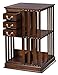 Casa Padrino libreria in Mogano di Lusso Marrone 49 x 49 x H. 80 cm - Collezione di Lusso