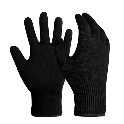 Evridwear Unisex Men Women Merino Wool String Knit Liner Gloves Provide Warmth Cool and Cold Seasons...