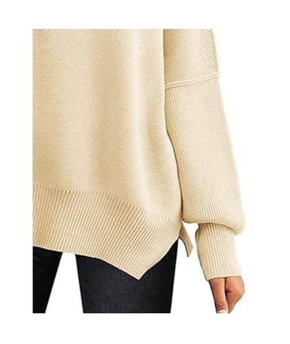 Image of SEMATOMALA Women's Oversized Plain Batwing Sweaters Fall Winter Crewneck Trendy Pullover Knit Jumper Tops