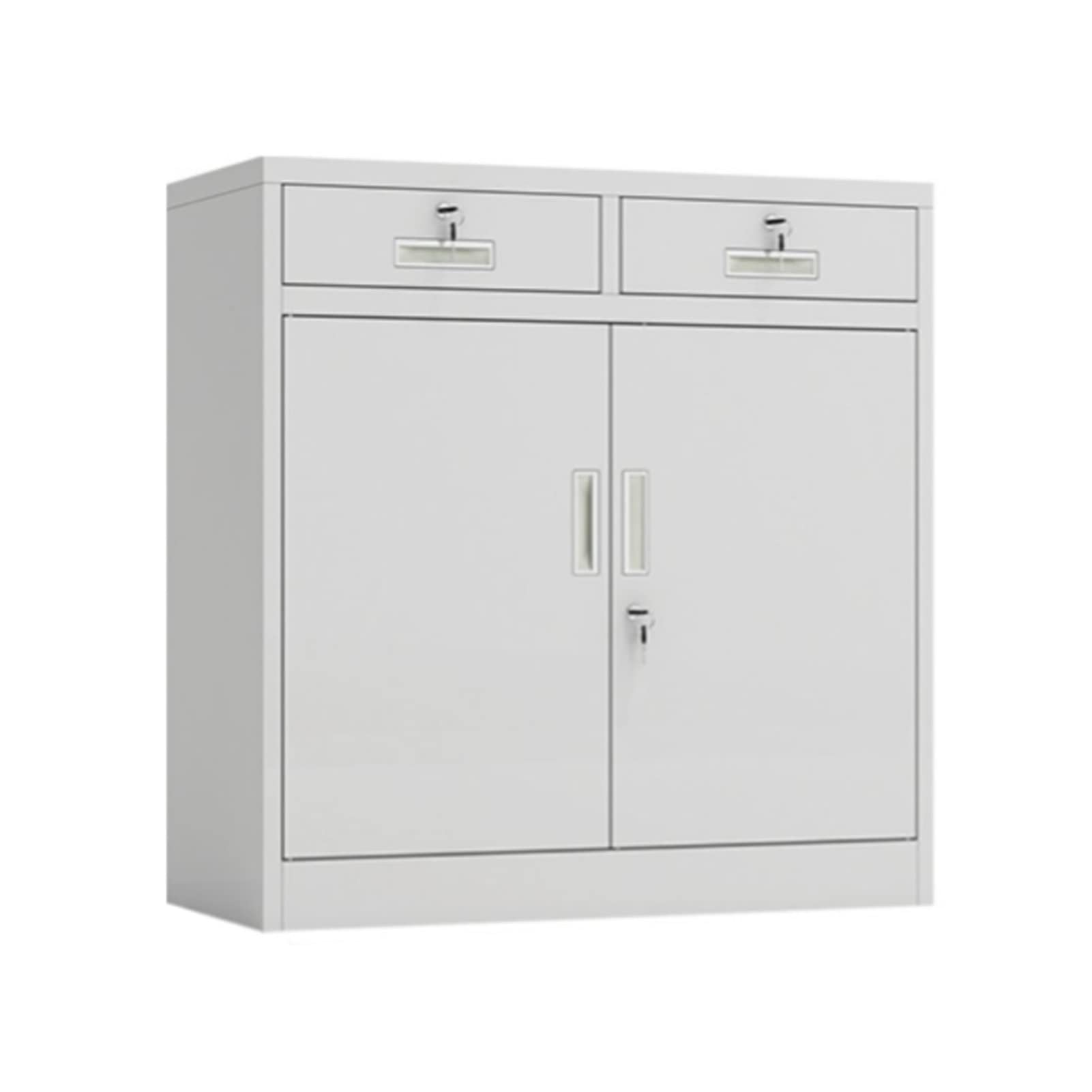 ASerZenith Lockable Metal Office Filing Cabinet With 4 Drawers Secure Storage For Home And Office Files,1-1.4Mm