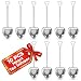 Buorsa Tea Filter Long Grip Stainless Steel Mesh Heart Shaped Tea Strainer Spoon, Set of 10 Tea Infuser Spoon, 10 Pcs