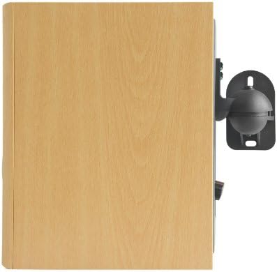 VonHaus Black Universal Wall Mount Speaker Brackets x 4