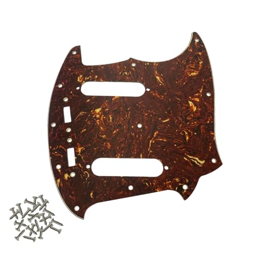 Pickguard Red Tortoise Pro pour remplacer la plaque Fender Mustang 12 trous