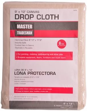 Canvas Drop Cloth, 9 x 12-Ft.