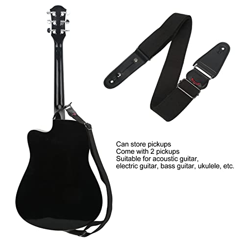 Sangle d’ukulélé, sangle de guitare en lin et coton pratique universelle noire confortable avec 2 micros pour les… - Les Beatles, Paul McCartney, John Lennon, RIngo Starr, George Harrison Sangle d'ukulélé, sangle de guitare en lin et coton pratique universelle noire confortable avec 2 micros pour les… – Image 4