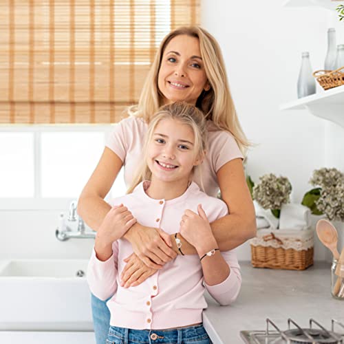 RAYSTAR Mother Daughter Bracelets Set for 2/3/4 Mothers Day Gifts for Mom from Daughter Mommy and Me Matching Wish Bracelets4