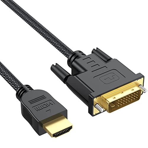 UVOOI DVI to HDMI Cable 10 Feet, HDMI to DVI ...