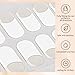 Semi Cured Gel Nail Strips, 20 PCS Gel Nail Stickers with UV Light,Semi Cured Nail Strips, Salon-Quality, Long-Lasting, Easy to Apply & Removable (YSC-001-FW)