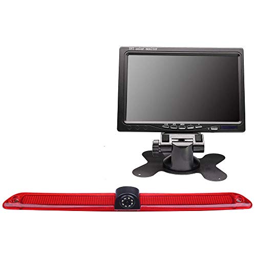 HD Brake Light Backup Camera with 7 Inch LCD Monitor