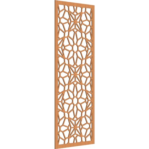 Lock Haven Decorative Pierced Fretwork Wood Wall Panels, 37 3/8"W x 94 3/8"H x 3/8"T, Cherry