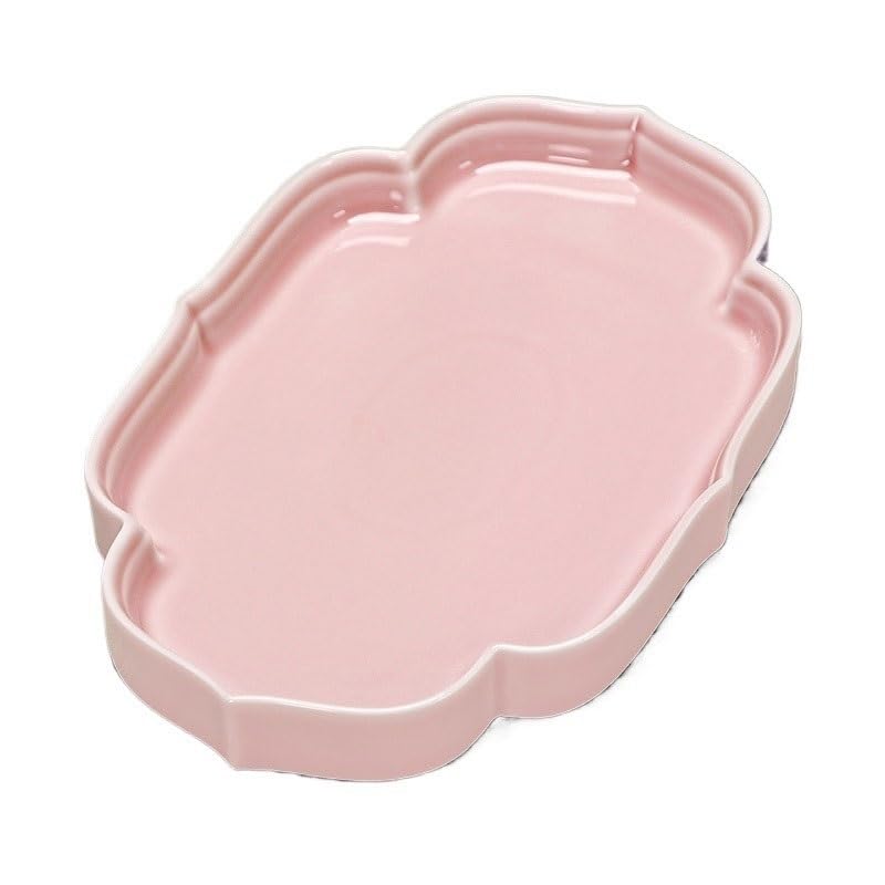 Bandeja Bandeja de té de cerámica, Bandeja de té, Mesa de té seco, Mesa de té, merienda de té de la Tarde, Bandeja de Fruta, Bandeja de té Organizador De Escritorio(B)