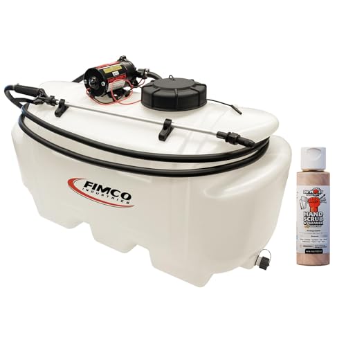 Fimco 5303153 Brush Buster 25-Gallon Spot Sprayer bundle with DU-MOST Walnut Hand Scrub Travel Size 4oz White