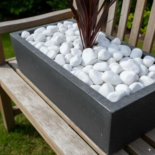 TODOSTONES Canto Rodado Saco Blanco Especial (99%) (20 Kg, Tamaño: 20-40mm)