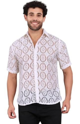 Image of Wear a net Shirt Over a Contrasting t-Shirt or Tank top for a Stylish Layered Look.