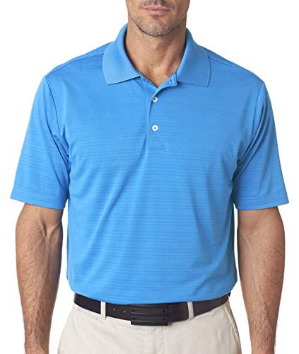 adidas men's climalite textured short sleeve polo