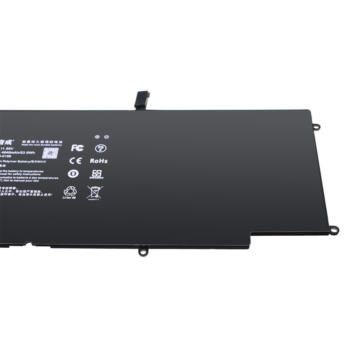 Tanch Batteria per computer portatile RC30-0196 per Razer Blade Stealth (2016) v2 RZ09-01962 Blade Stealth 2017 RZ09-01963E31 Blade Stealth (i7-7500U) 11,4V 4640mAh 53Wh